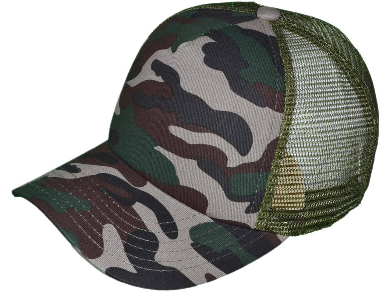 Sounds Like Bullshit to Me Trucker Hat Green/Gray Camo