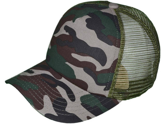 Sounds Like Bullshit to Me Trucker Hat Green/Gray Camo
