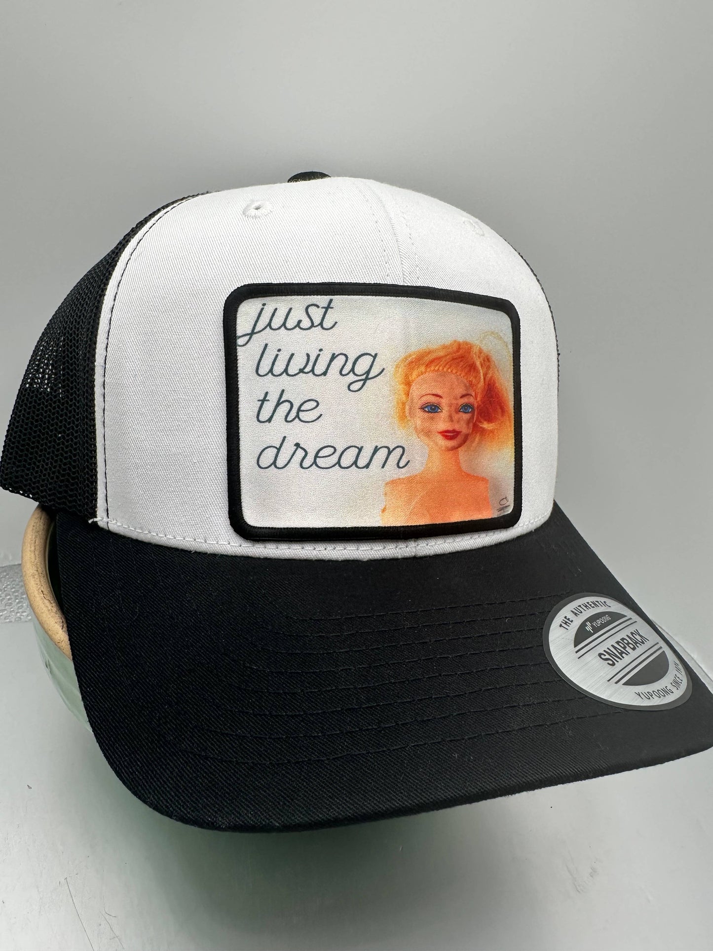 Living the Dream Trucker Hat Black/White