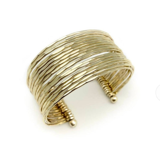 Gold Plate Cuff Bracelet